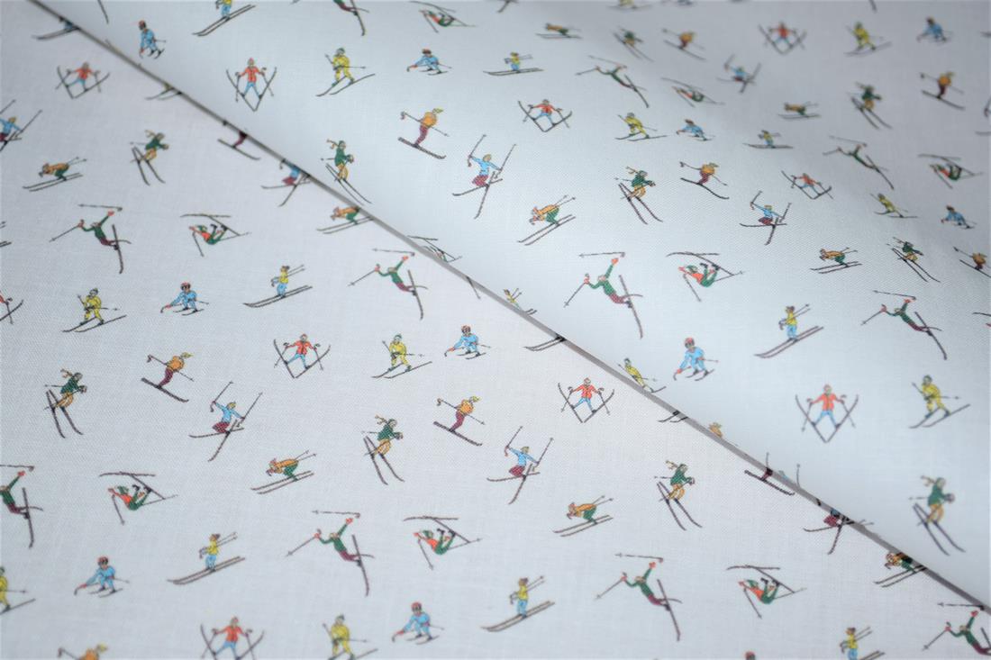 White Printed 100% Cotton Fabric