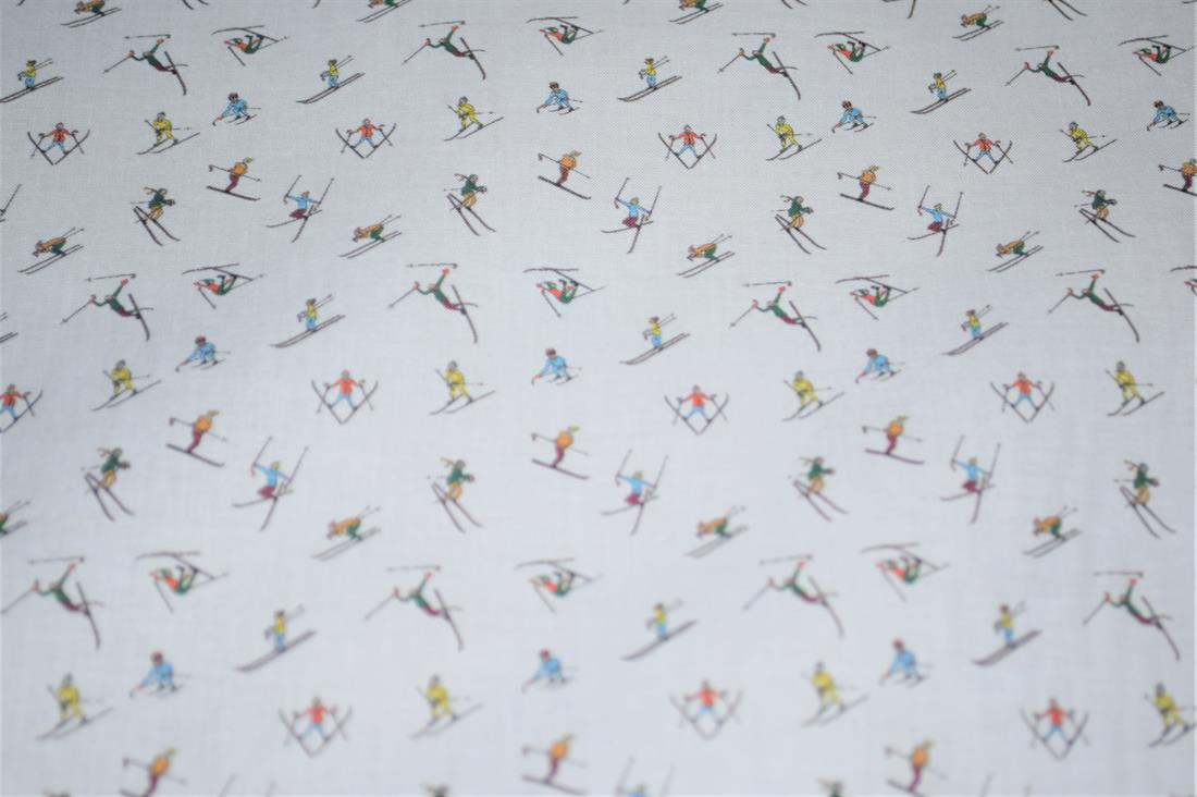 White Printed 100% Cotton Fabric