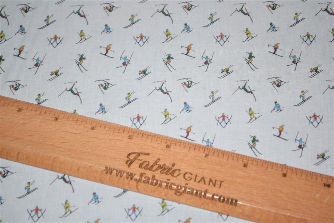 White Printed 100% Cotton Fabric