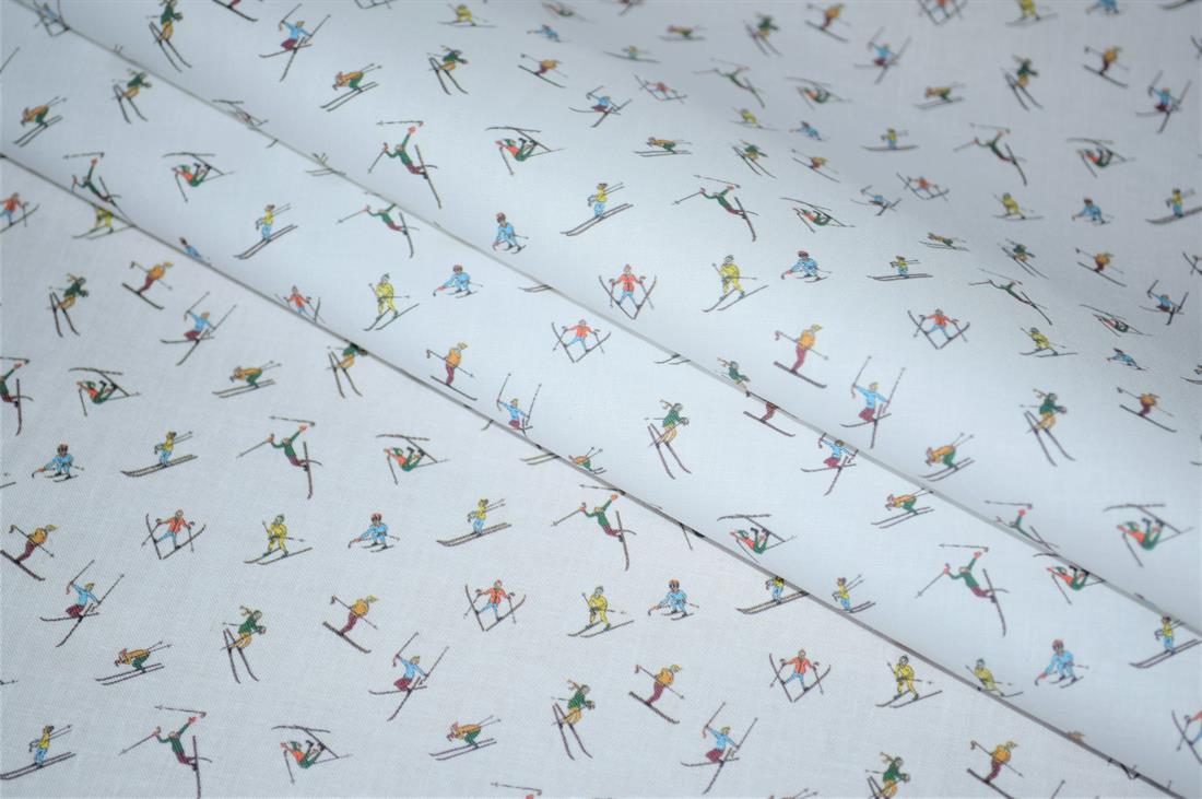 White Printed 100% Cotton Fabric