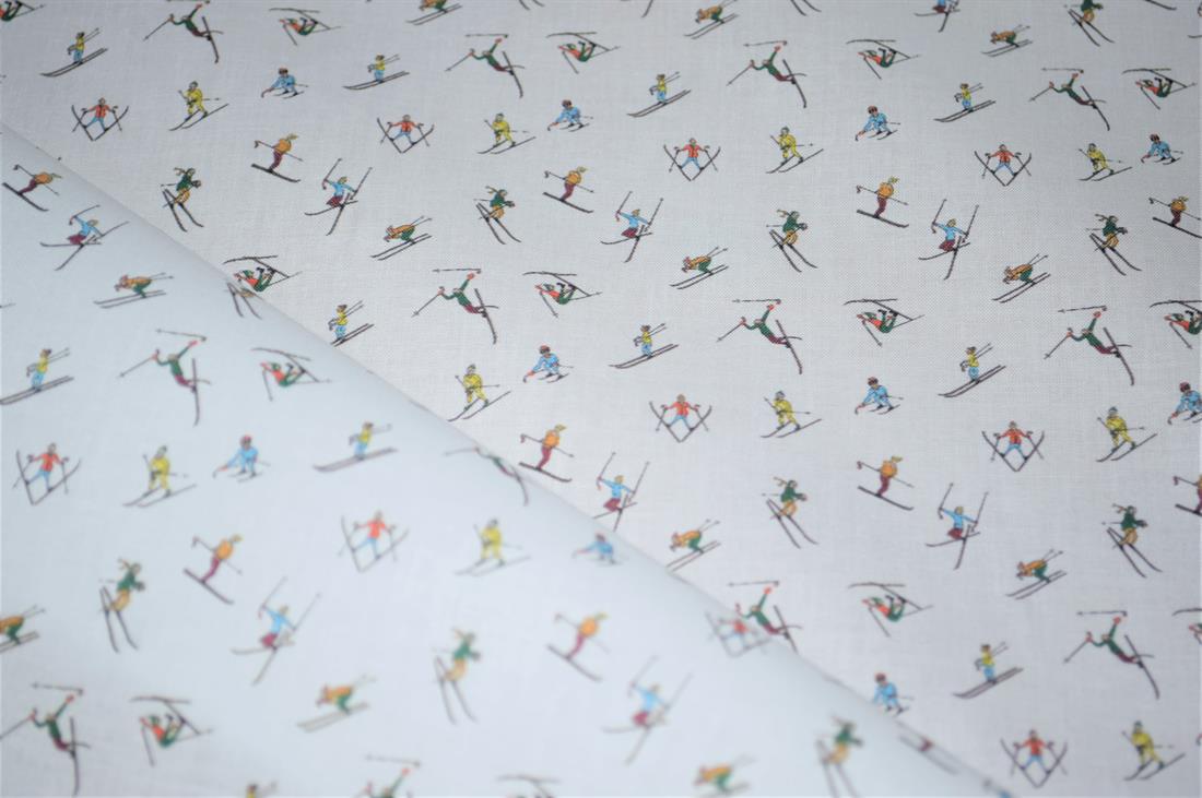 White Printed 100% Cotton Fabric