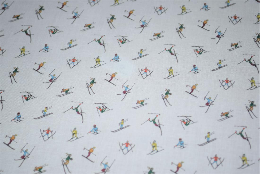 White Printed 100% Cotton Fabric