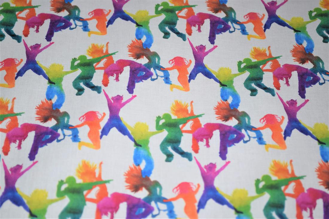 White Printed 100% Cotton Fabric