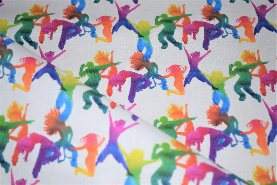 White Printed 100% Cotton Fabric