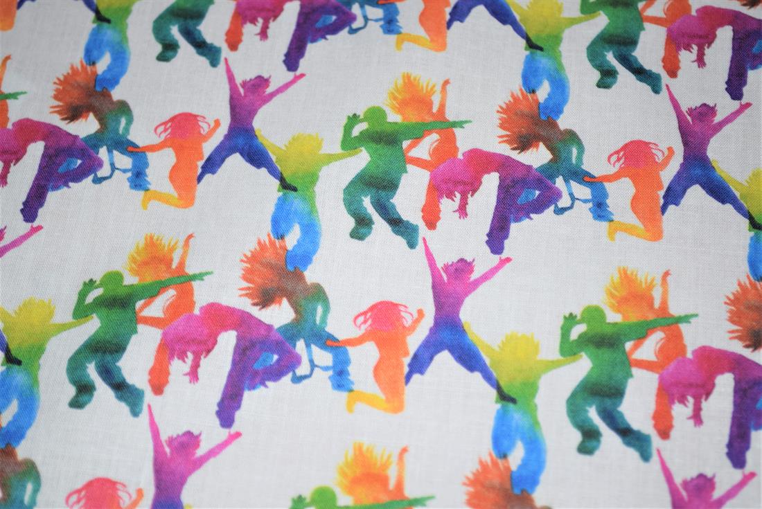 White Printed 100% Cotton Fabric