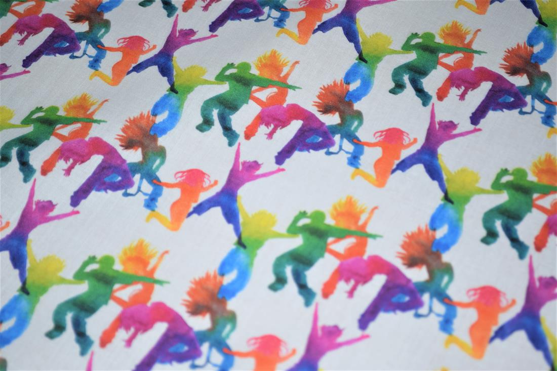 White Printed 100% Cotton Fabric