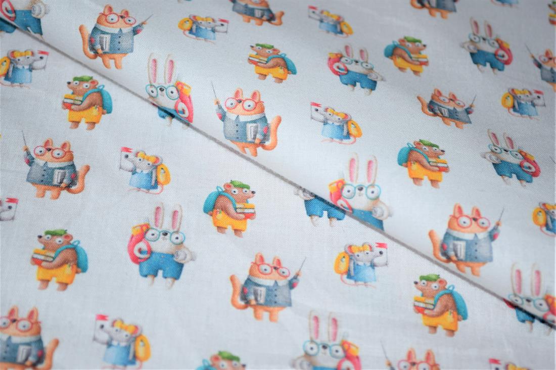 White Printed 100% Cotton Fabric