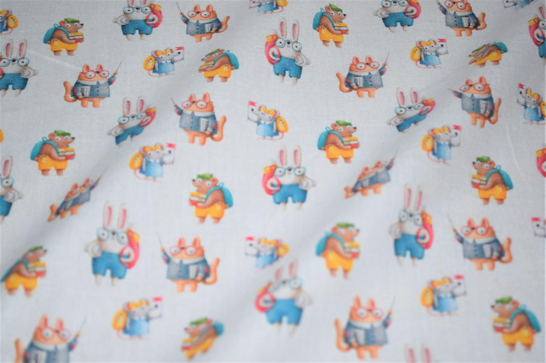 White Printed 100% Cotton Fabric