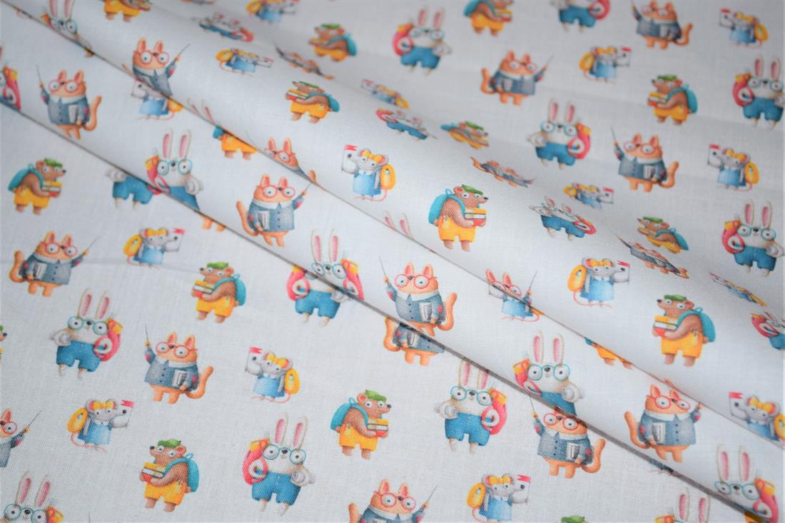 White Printed 100% Cotton Fabric