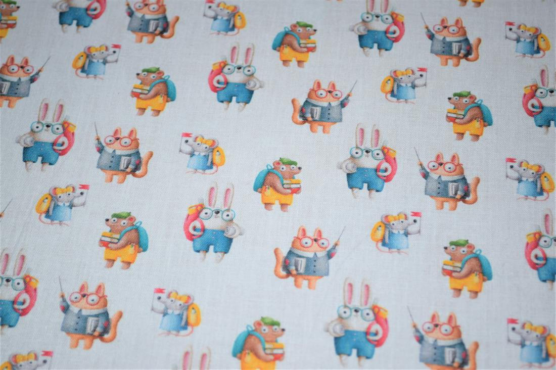 White Printed 100% Cotton Fabric