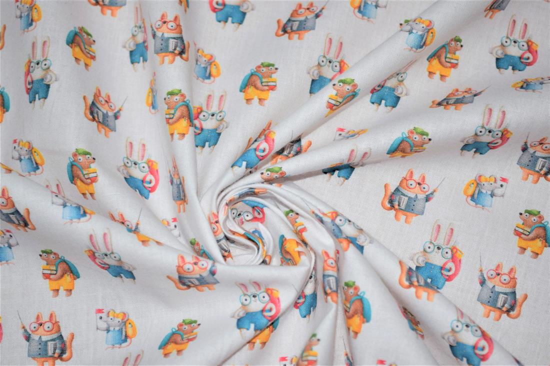 White Printed 100% Cotton Fabric