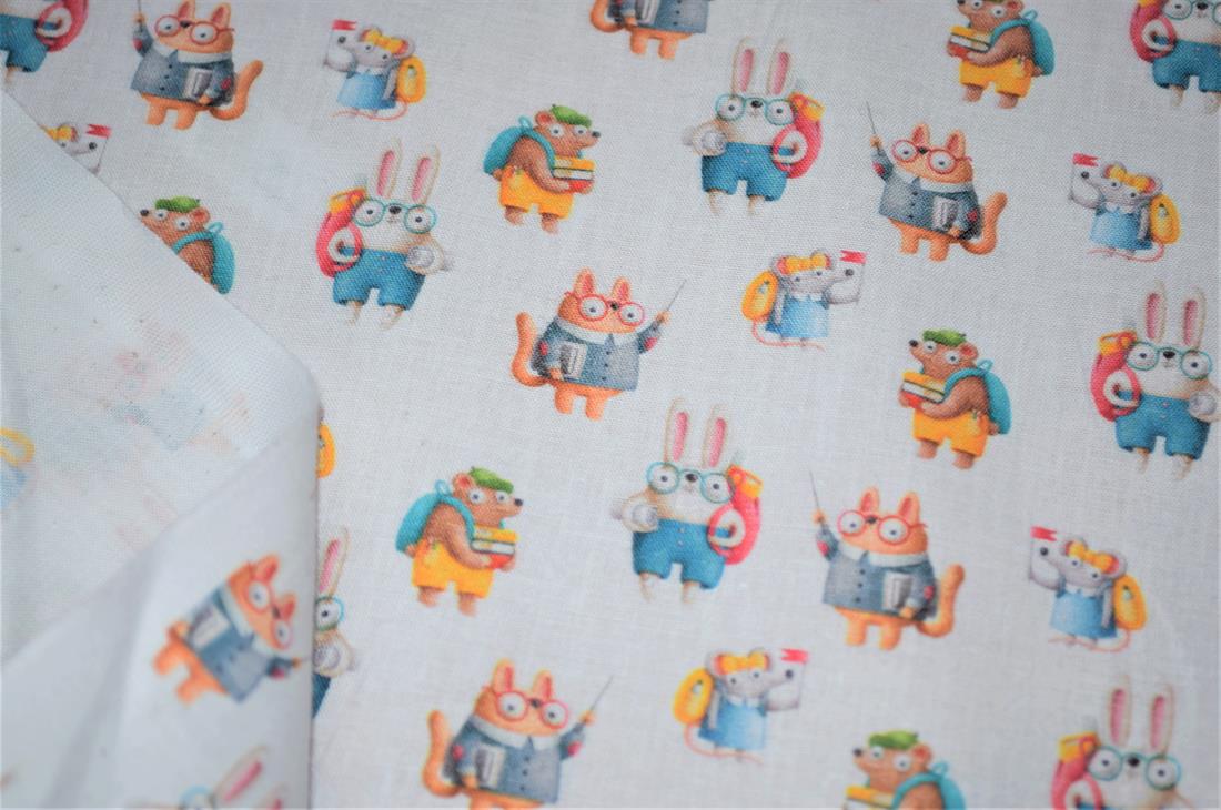 White Printed 100% Cotton Fabric