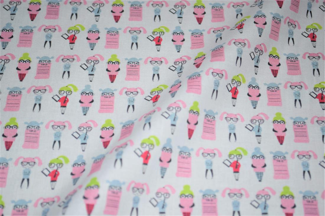White Printed 100% Cotton Fabric