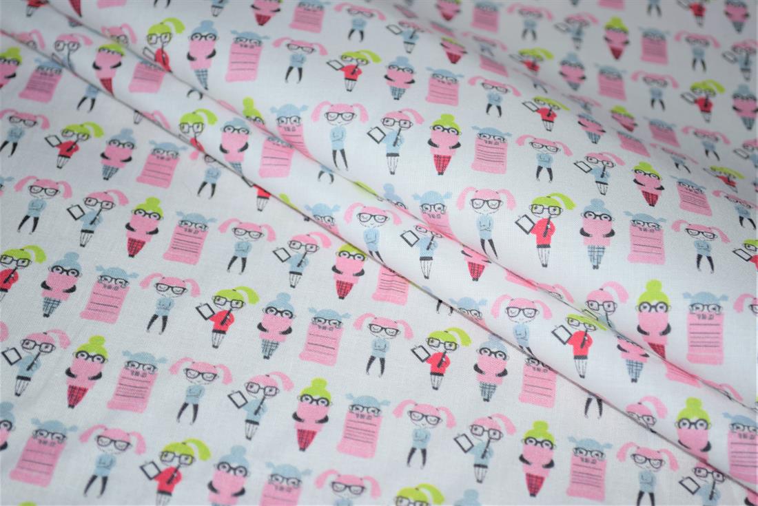 White Printed 100% Cotton Fabric