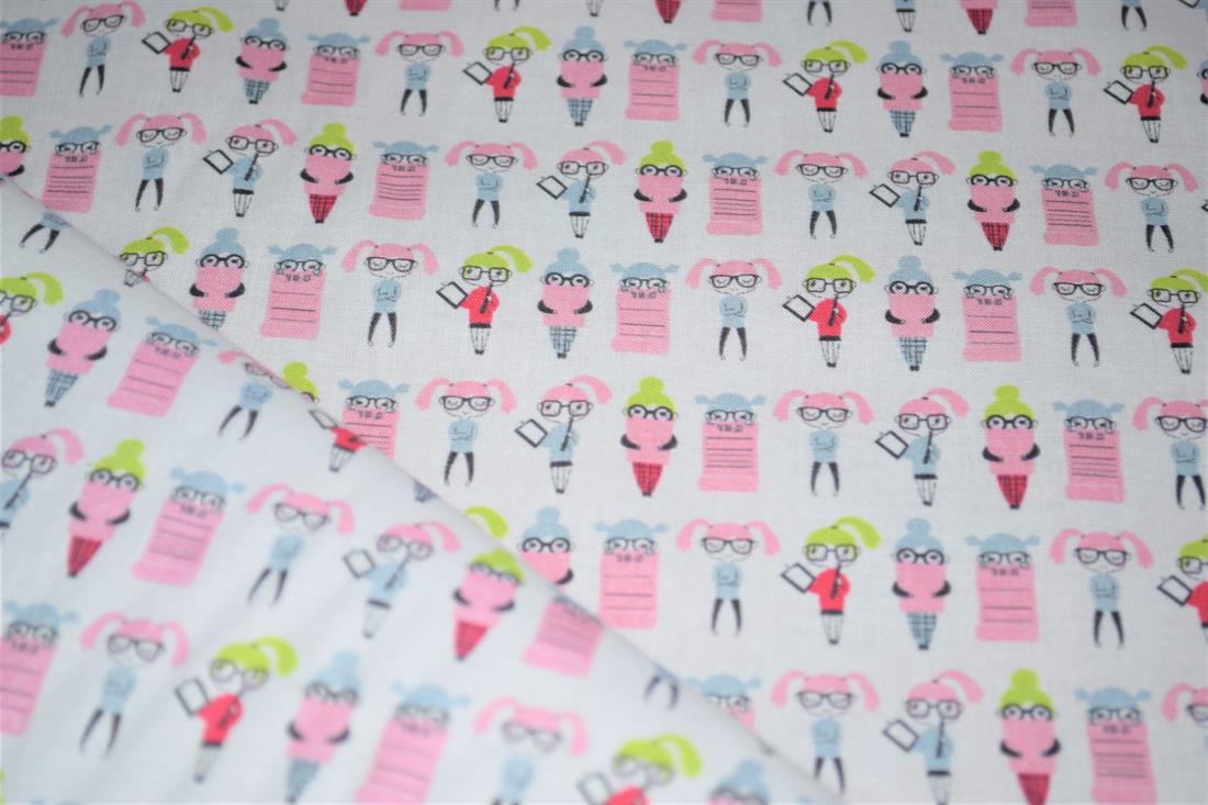 White Printed 100% Cotton Fabric