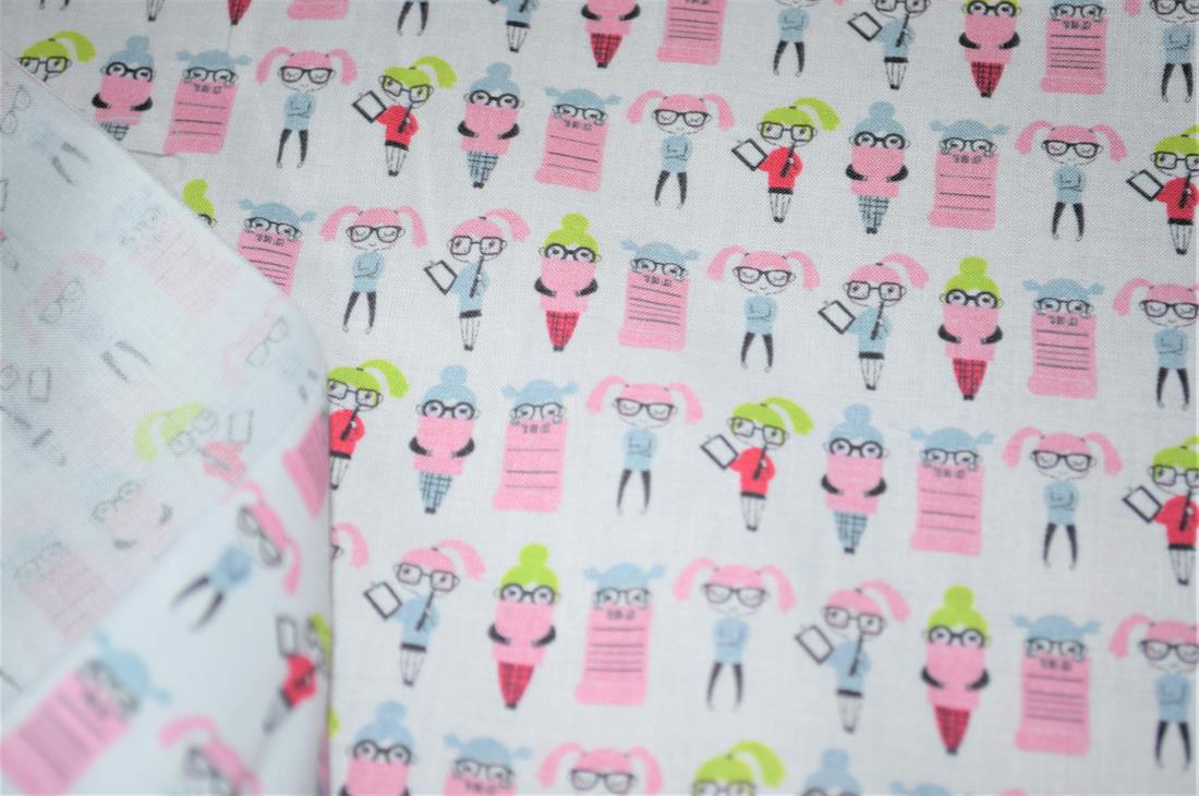 White Printed 100% Cotton Fabric