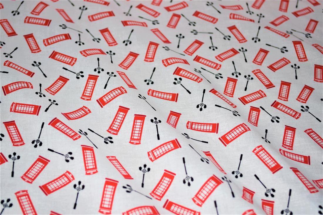 White Printed 100% Cotton Fabric