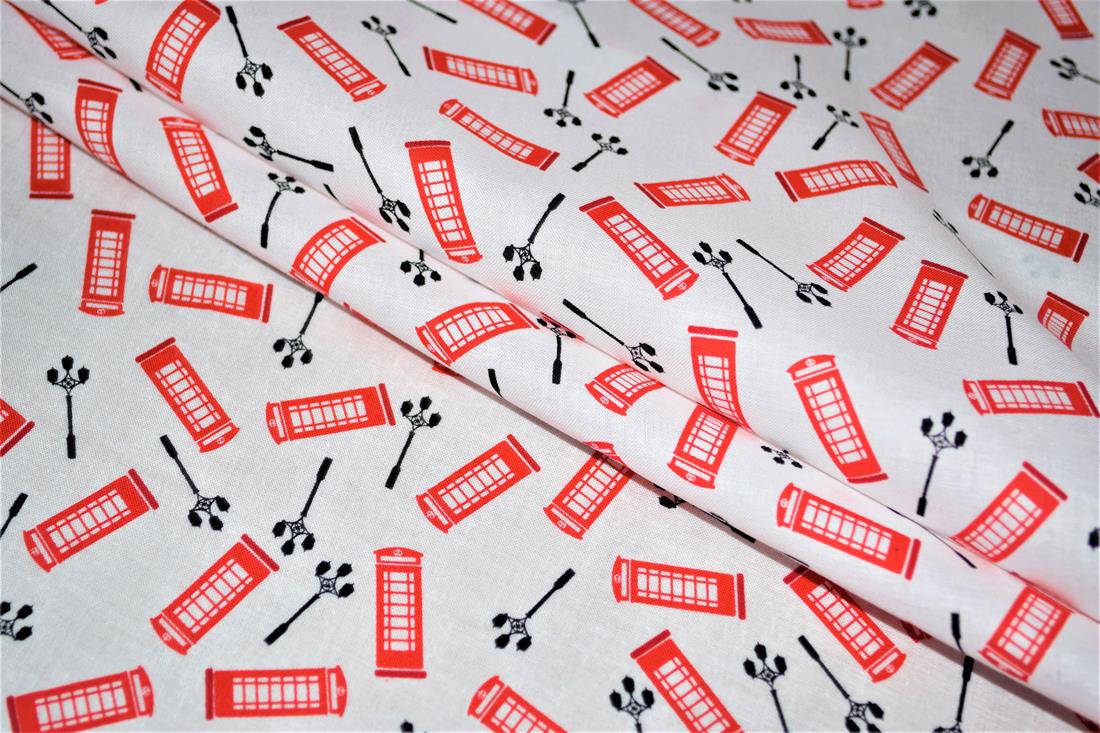 White Printed 100% Cotton Fabric