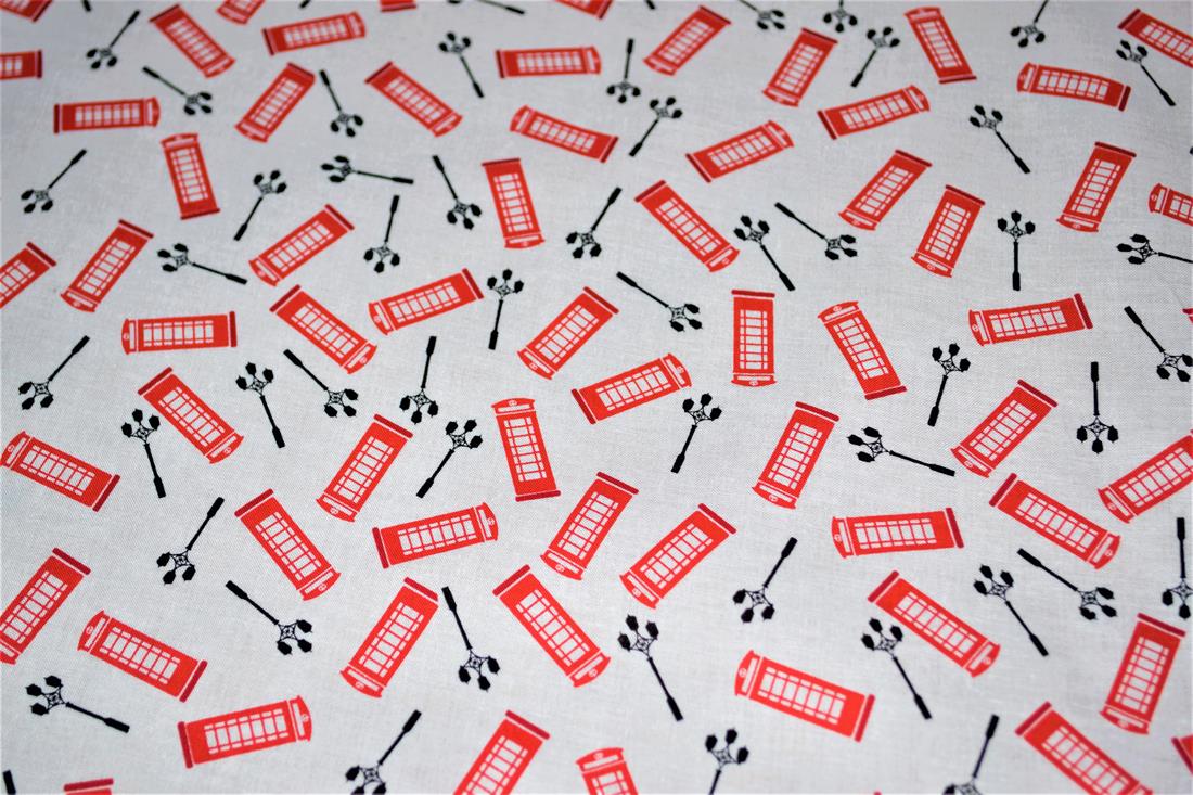 White Printed 100% Cotton Fabric