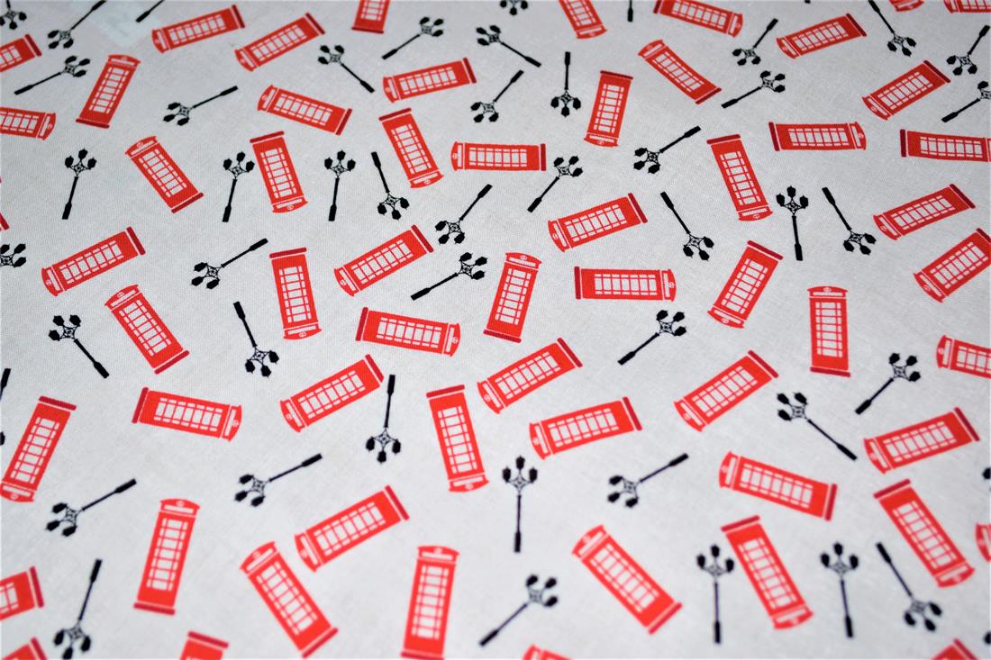White Printed 100% Cotton Fabric