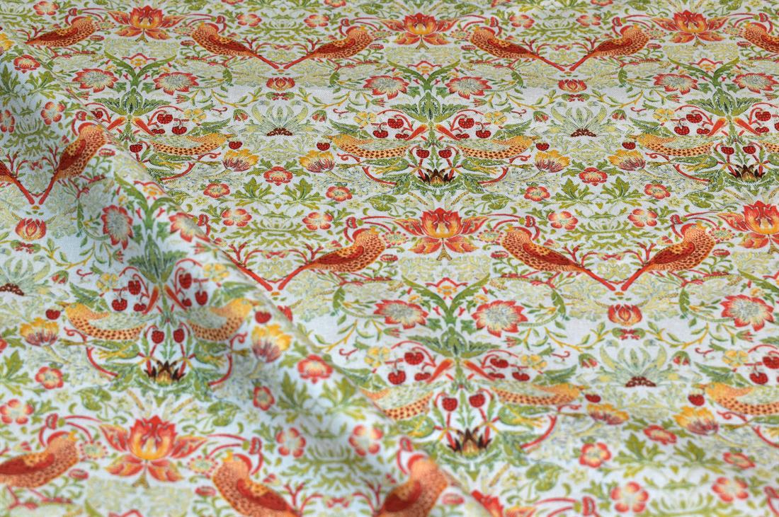 William Morris Strawberry Thief Cotton Fabric