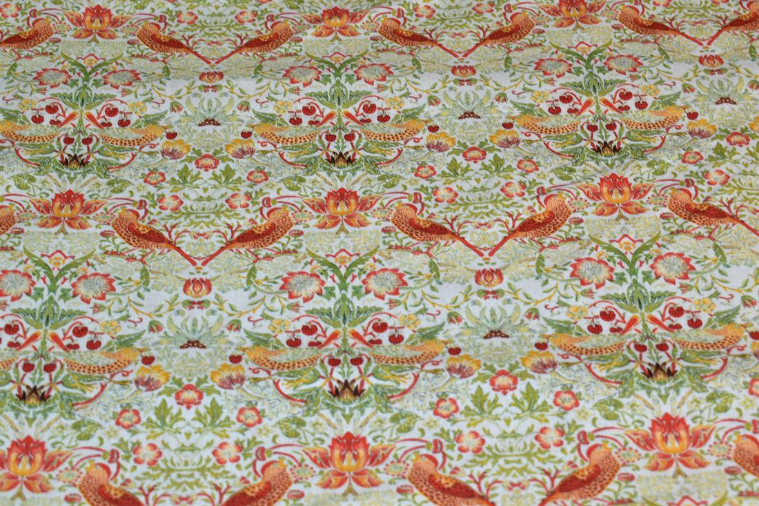 William Morris Strawberry Thief Cotton Fabric