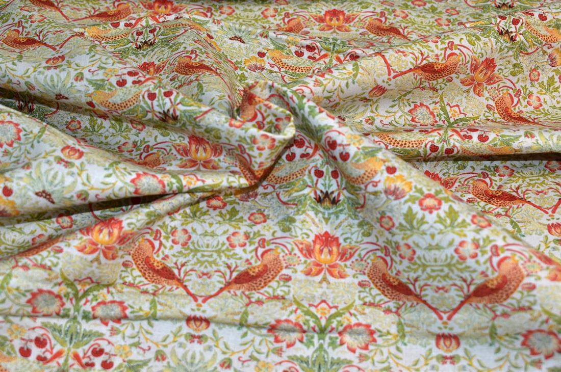 William Morris Strawberry Thief Cotton Fabric