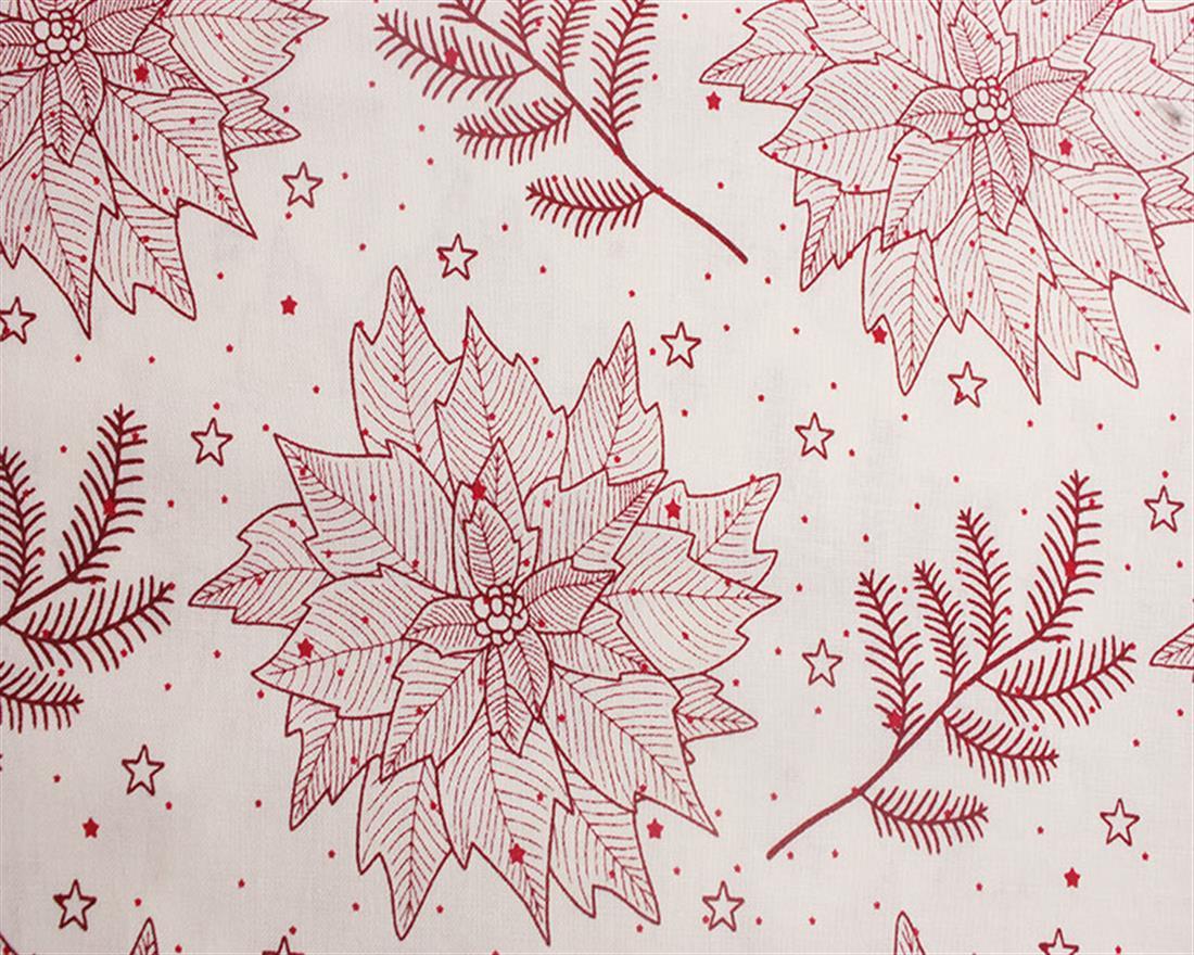 Paper Cut Snowflake 100% Cotton Wishes and Mistletoe Kisses with