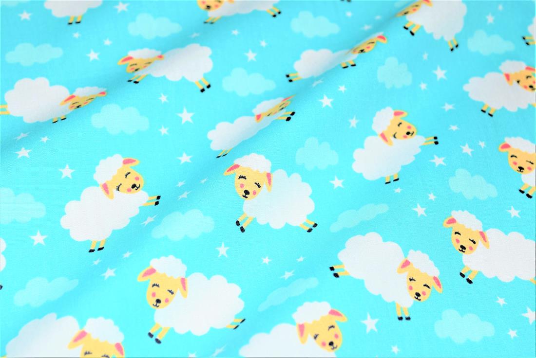Sheep - Rose & Hubble Printed 100% Poplin