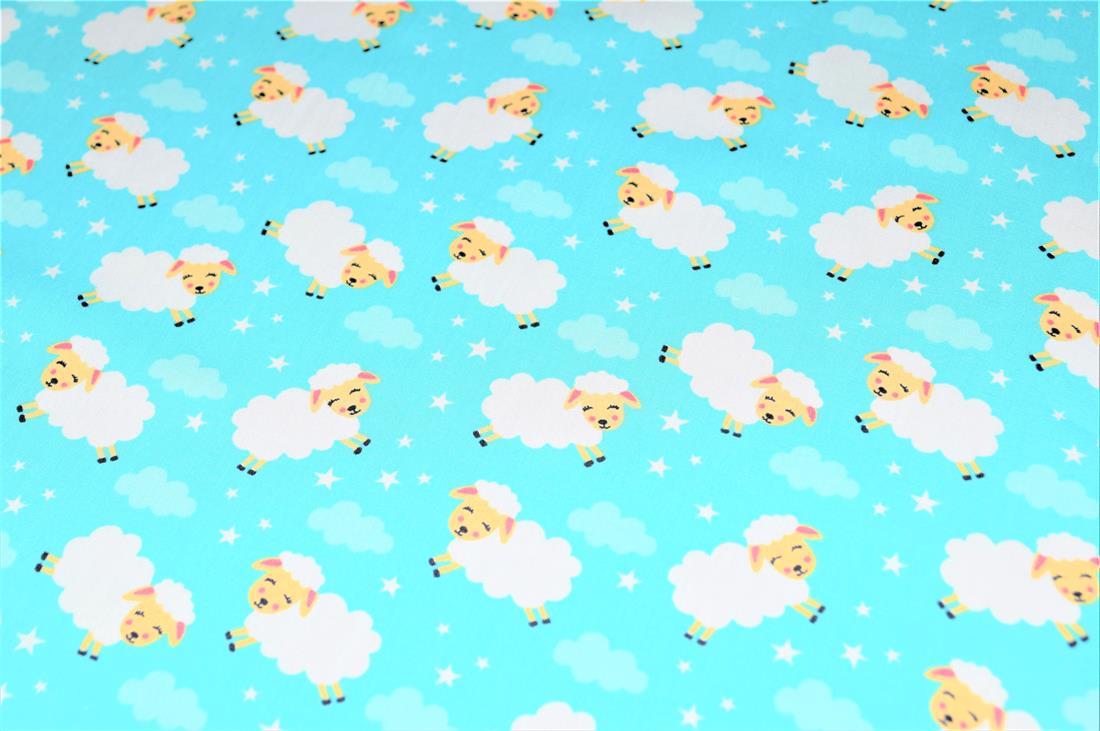 Sheep - Rose & Hubble Printed 100% Poplin