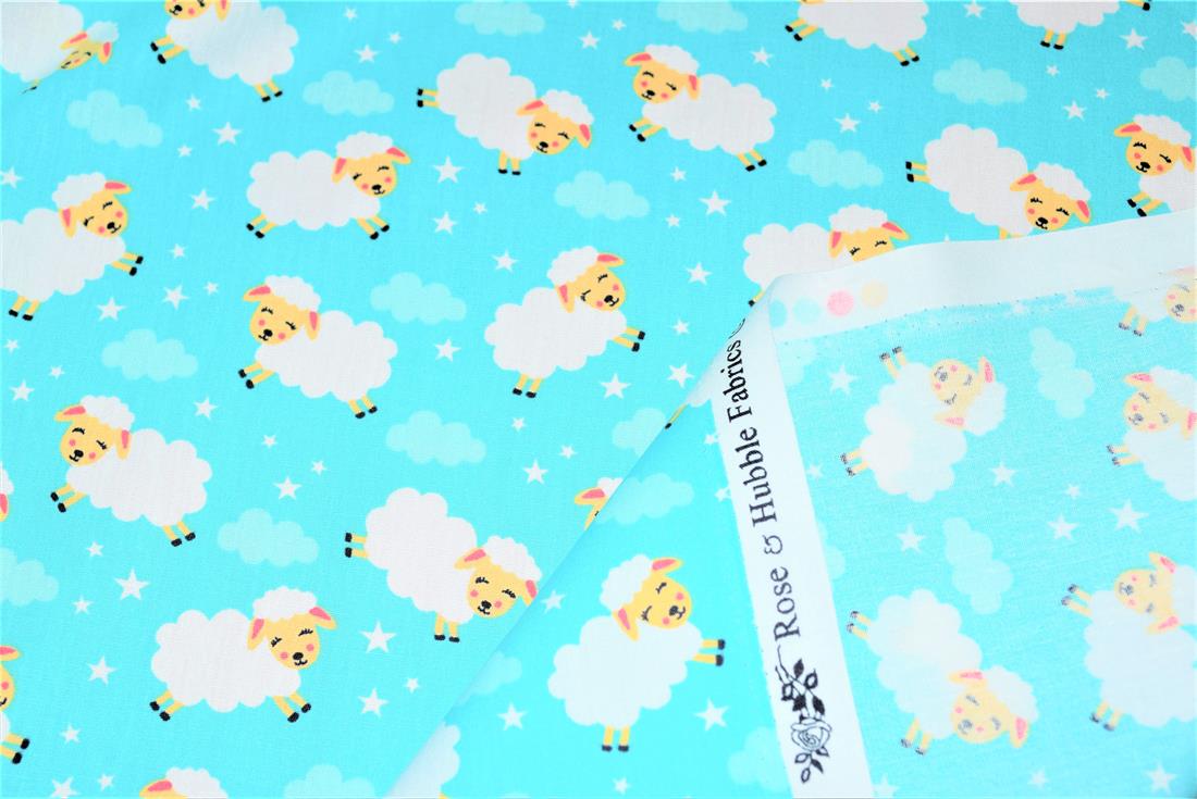 Sheep - Rose & Hubble Printed 100% Poplin