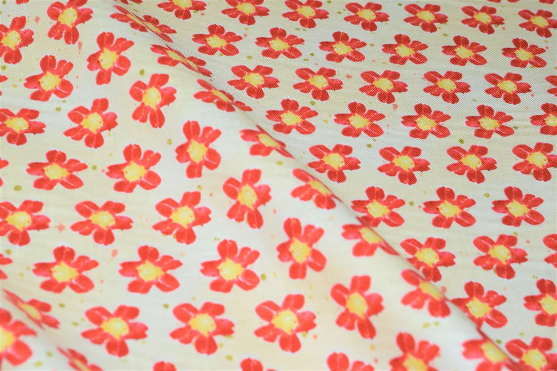 Flower Print Cotton Fabric
