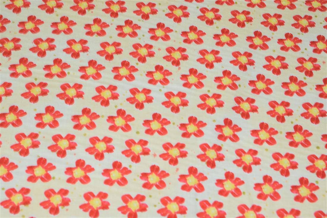 Flower Print Cotton Fabric