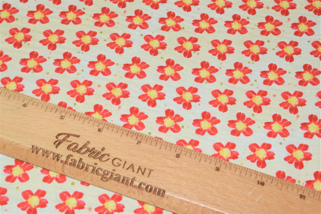 Flower Print Cotton Fabric