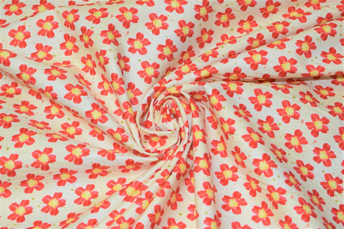 Flower Print Cotton Fabric