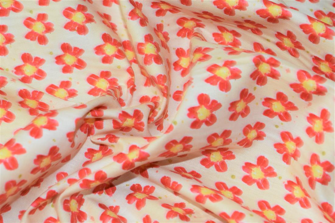 Flower Print Cotton Fabric