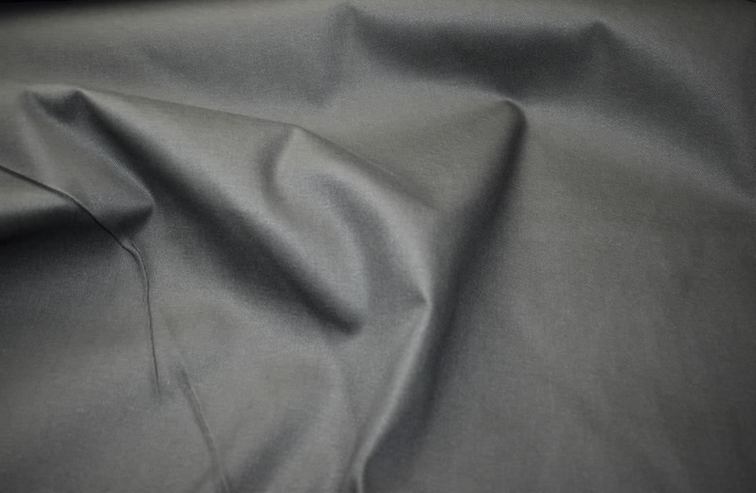 Charcoal Plain Medium Cotton Drill Fabric