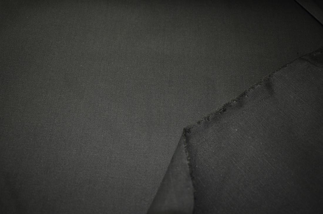 Charcoal Plain Medium Cotton Drill Fabric