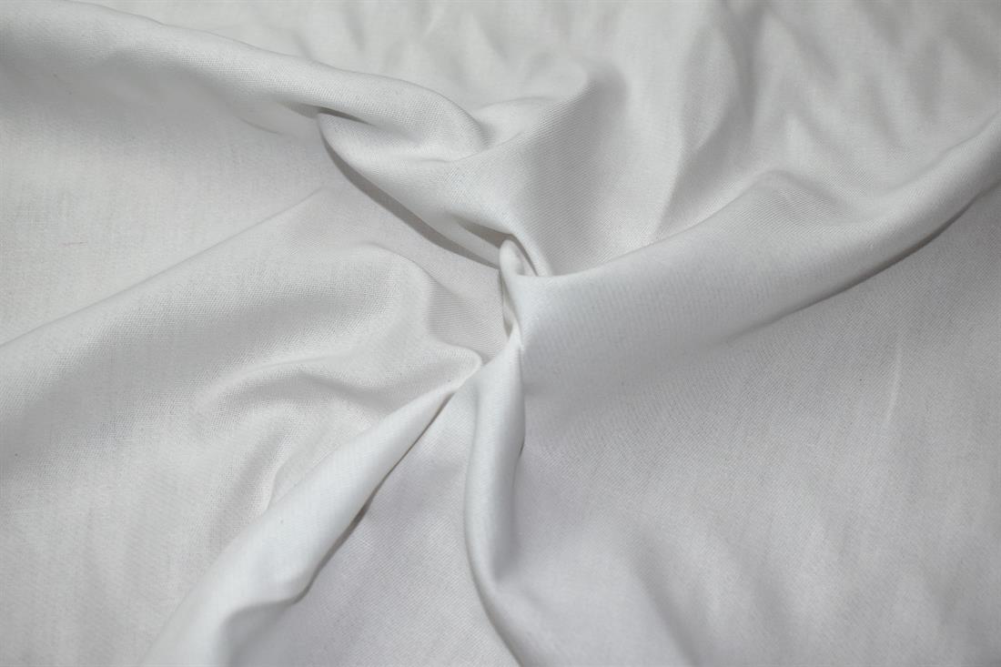 White Plain Medium Cotton Drill Fabric