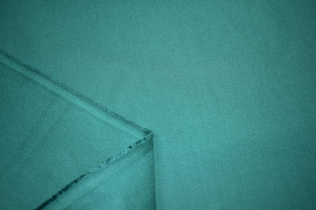 Bottle Green Plain Medium Cotton Drill Fabric