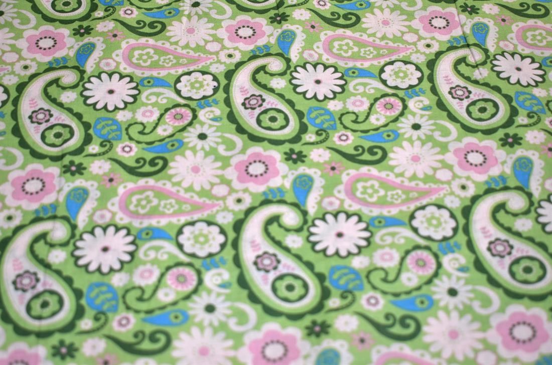 Beige & Green Cotton Lawn