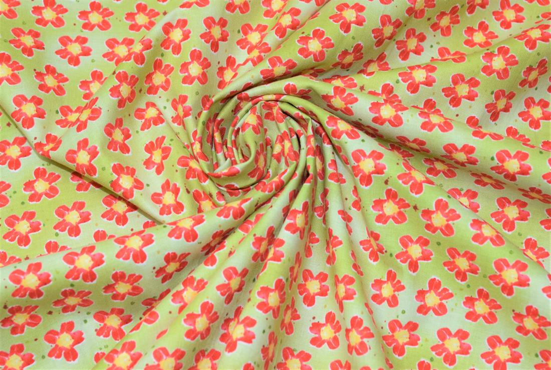 Printed 100% Cotton, Small Flower Print