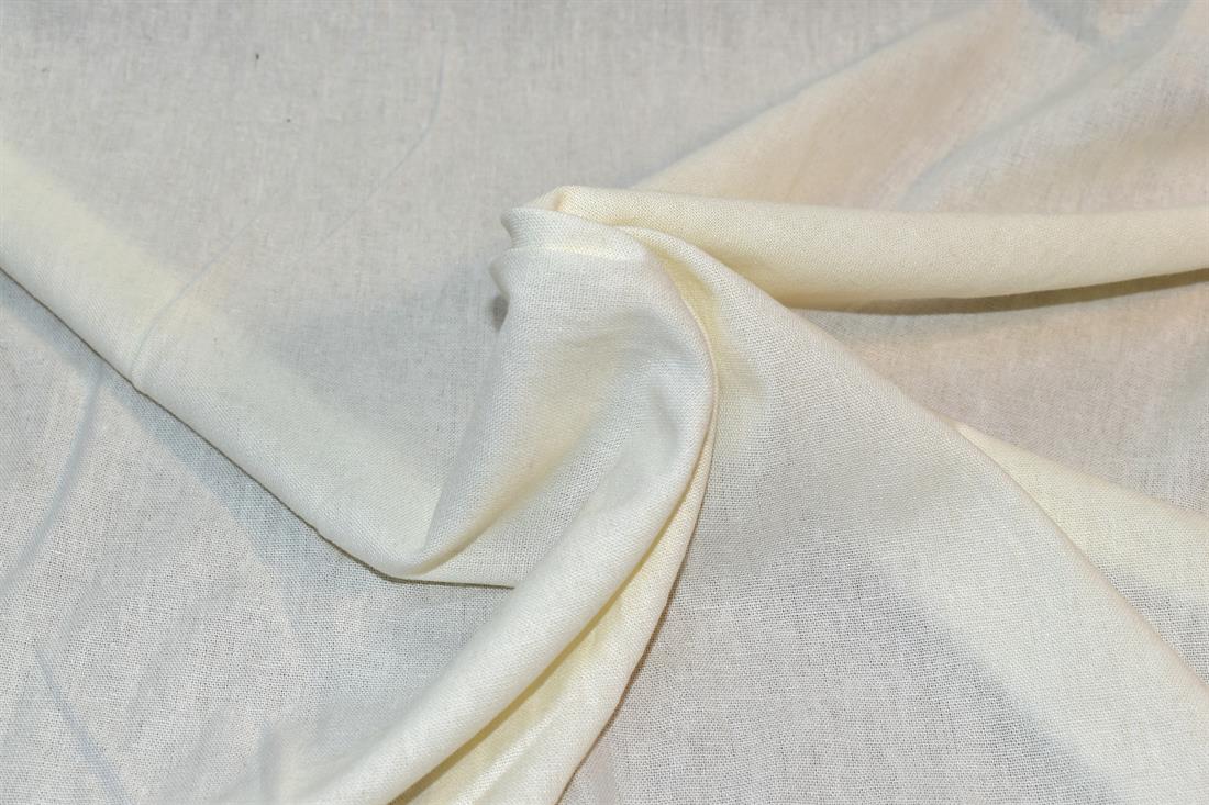 Cream Plain Linen Fabric