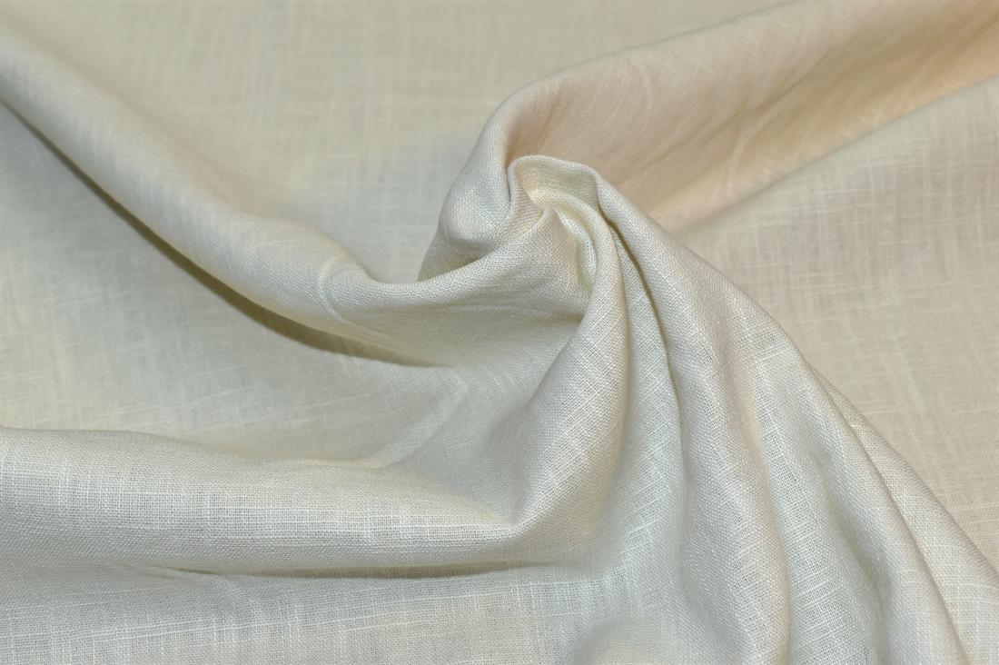 Cream Plain Linen Fabric