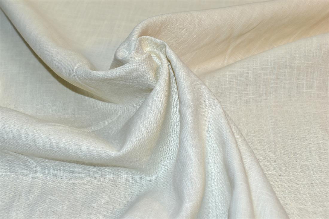Cream Plain Linen Fabric