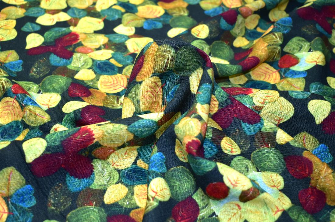 Printed Cotton Linen Fabric