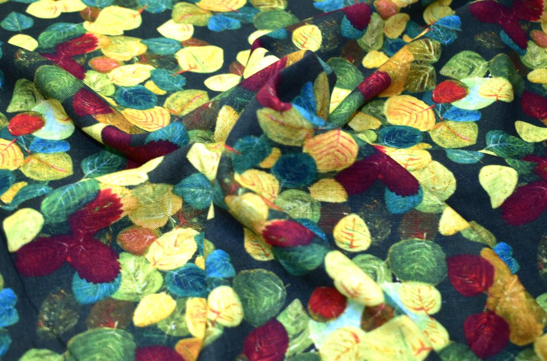 Printed Cotton Linen Fabric