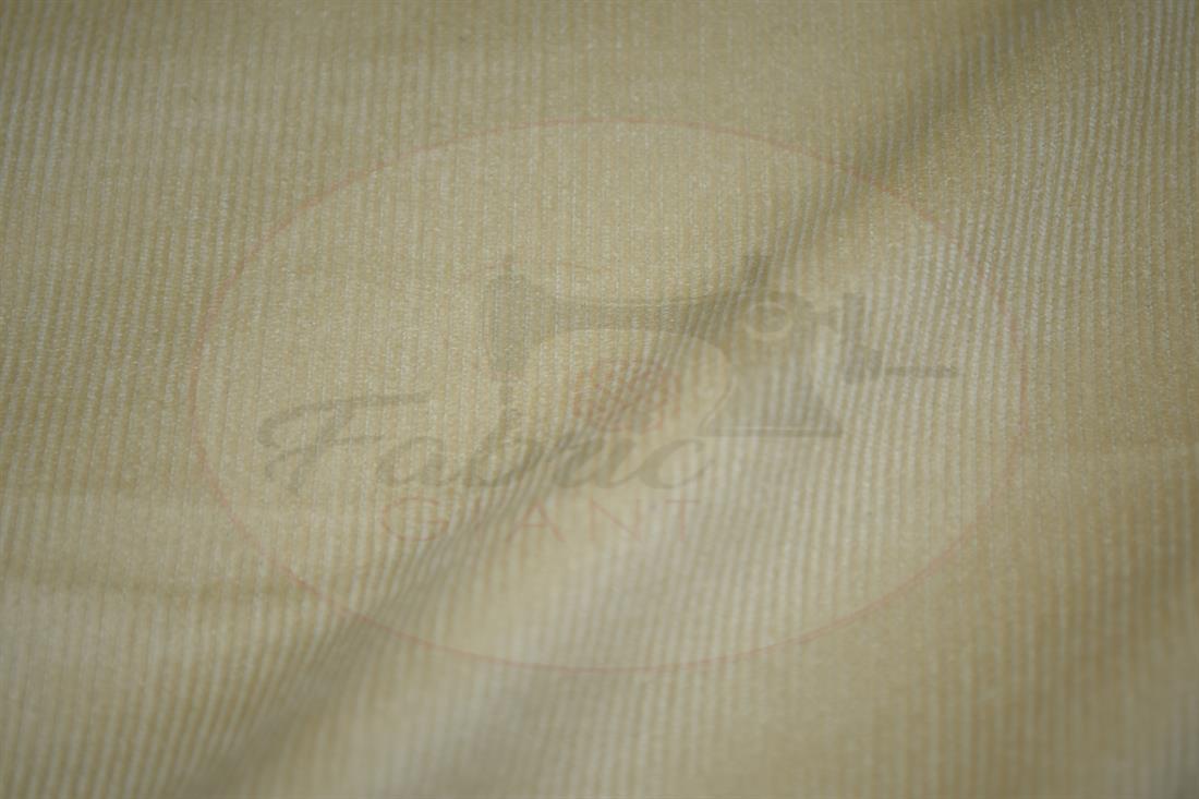 Beige Corduroy Plain Fabric