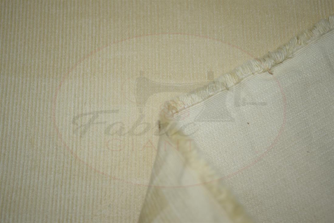 Beige Corduroy Plain Fabric