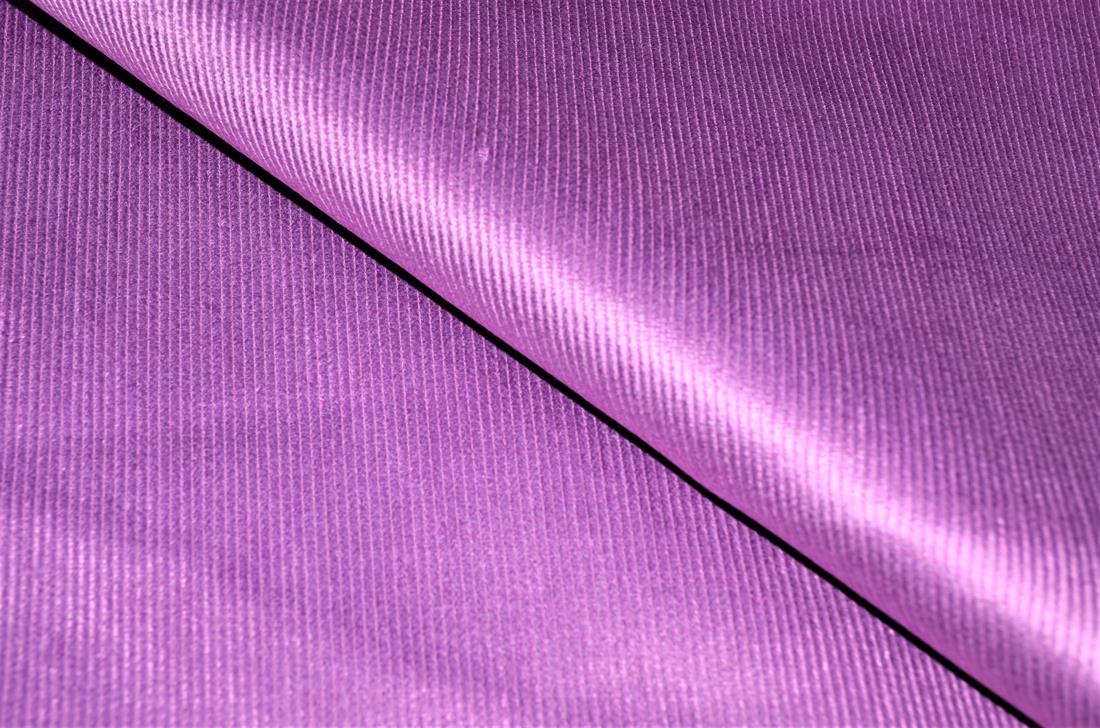 Purple Corduroy Plain Fabric
